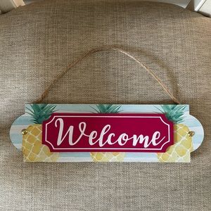 2/$5 Tropical Wooden Welcome Plaque
